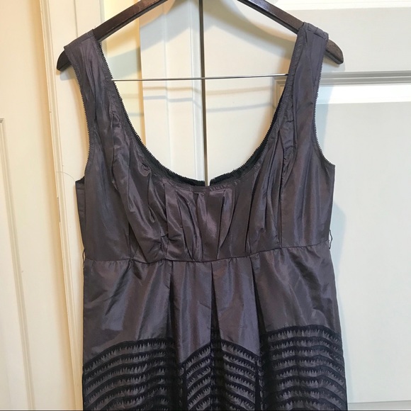 Vera Wang Purple Fringe Silk Dress - Picture 5 of 8